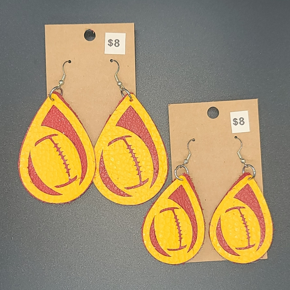 Leather earrings (sold separately)